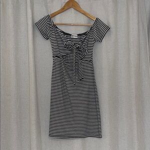 After Market Striped Tie Front Dress Size Small
